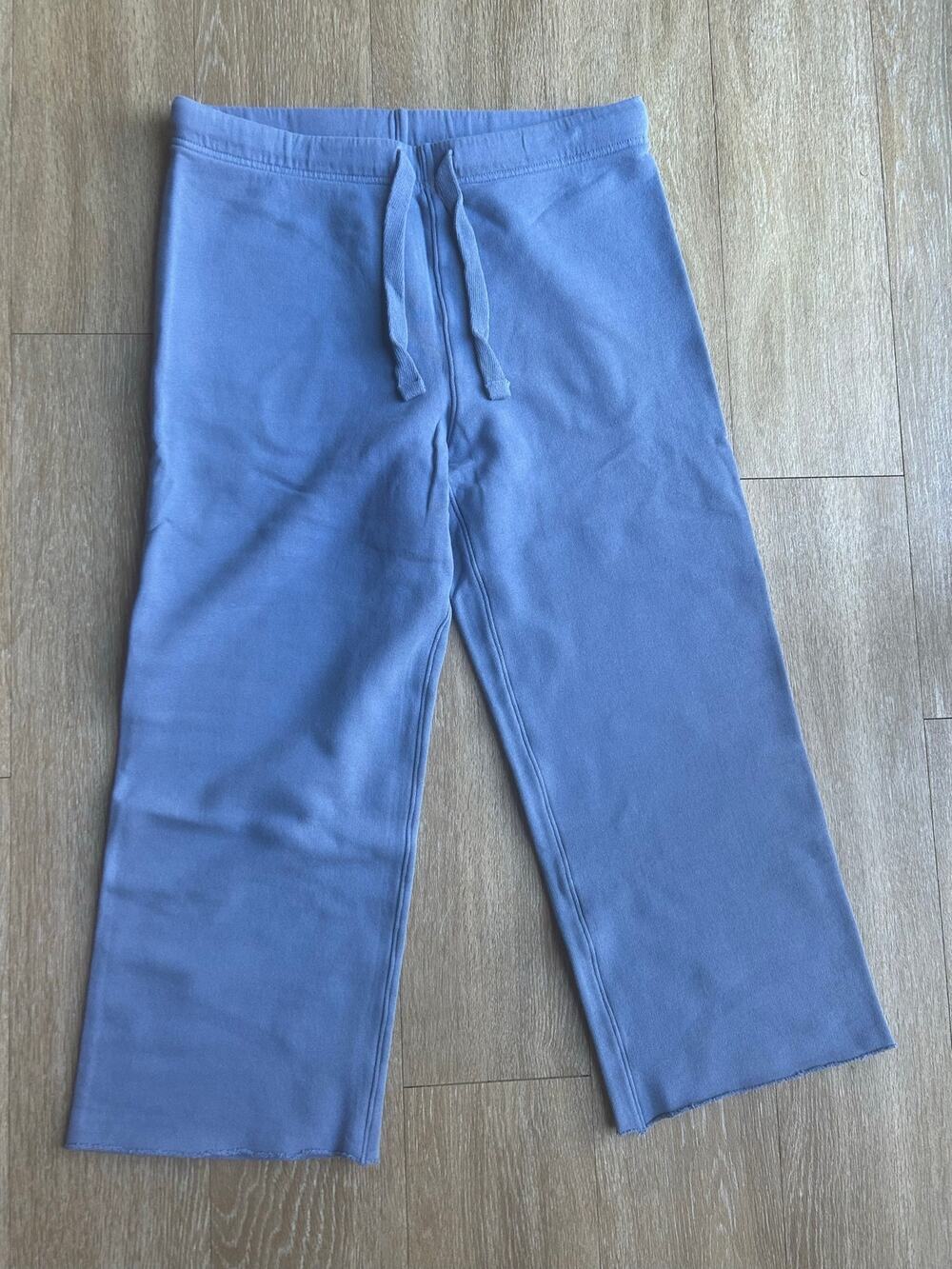 Frank & Eileen Catherine WideLeg LoungePants Blue TeeLab Cropped Luxury coastal